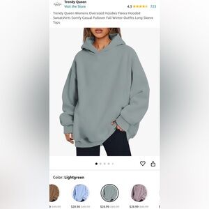 Women Light Green Hoodie